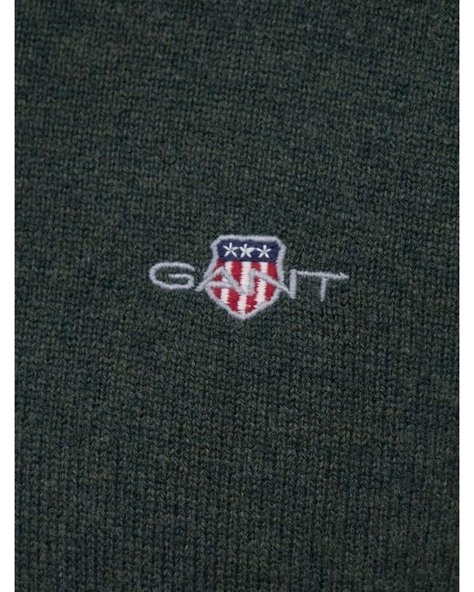 Gant Green Superfine Half-Zip Jumper for men