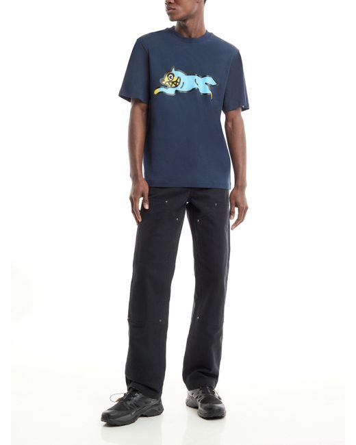 ICECREAM Blue Men's Running Dog T-shirt for men
