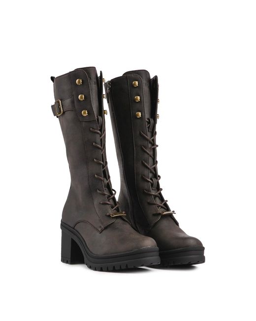 V.Gan Black Vegan Oolong Mid Calf Boots