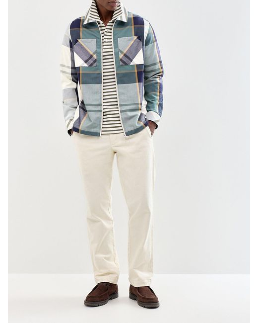 Barbour Blue Ettrick Checked Overshirt Multi for men