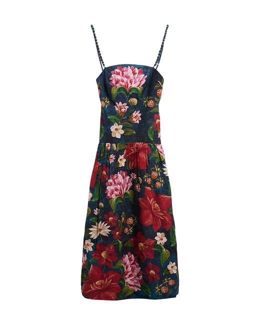 Barbour Red X Farm Rio Wild Flower Dress