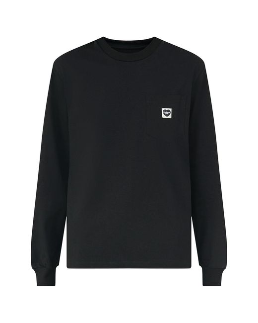 Carhartt Black Long Sleeve Pocket Small Heart T-Shirt for men