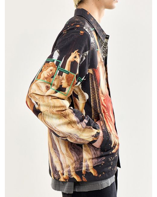 Pleasures Multicolor Facial Coach Jacket for men