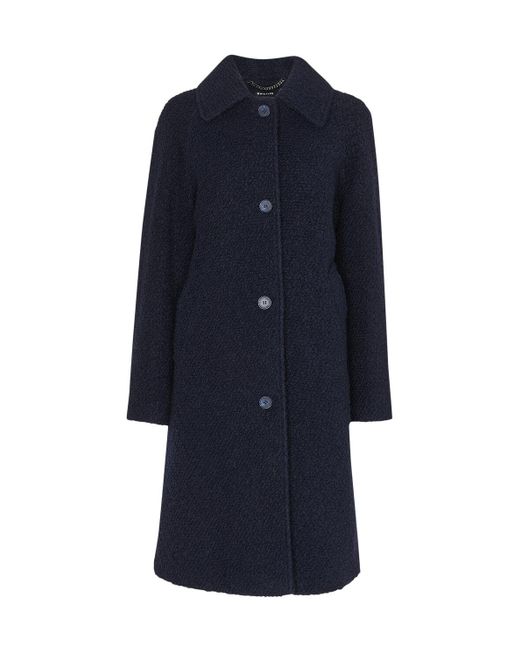 Whistles Blue Women's Romy Boucle Coat