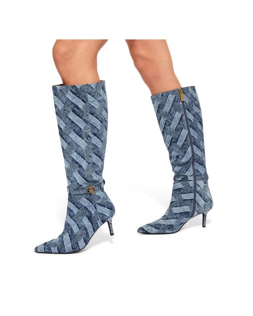 Kurt Geiger Blue Kensington Flexi Knee-High Boots