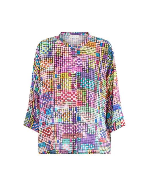 Sahara White Coloured Glass Tiles Shirt