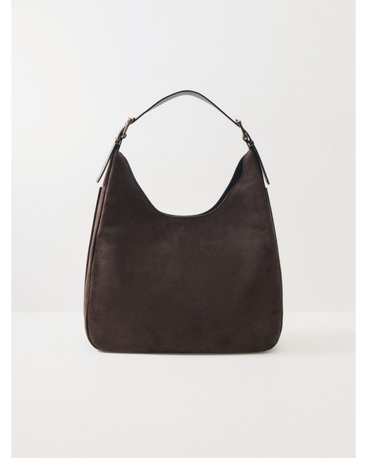Michael Kors Black Nolita Suede Large Hobo Shoulder Bag