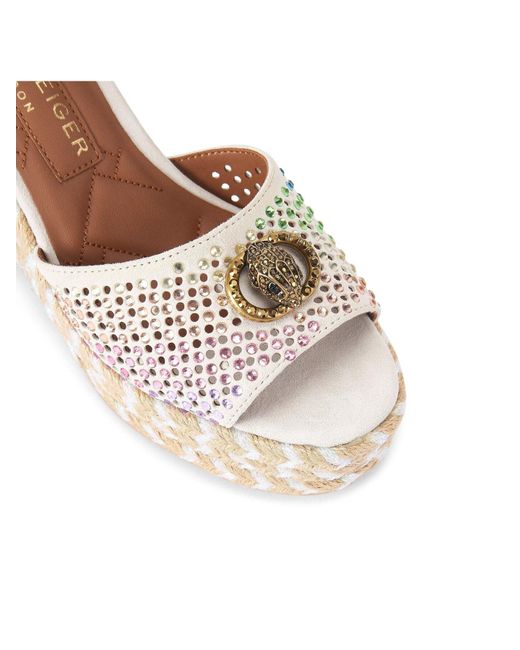 Kurt Geiger White Chelsea Wedge
