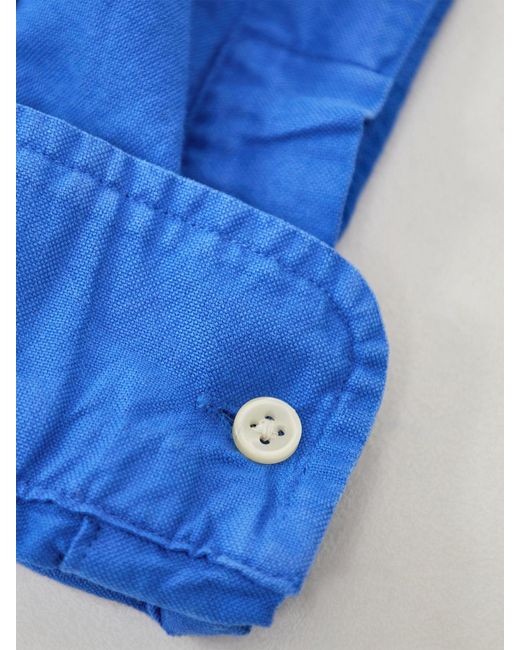 Polo Ralph Lauren Blue Custom Fit Oxford Shirt for men