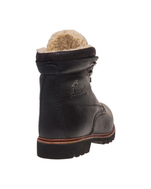 Panama Jack Black Panama 03 Aviator Boots, Leather for men