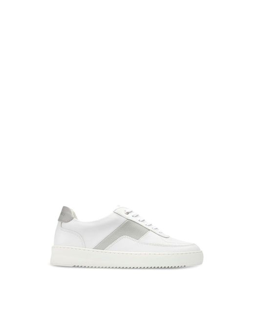 Filling Pieces White Mondo Trainers, Leather for men