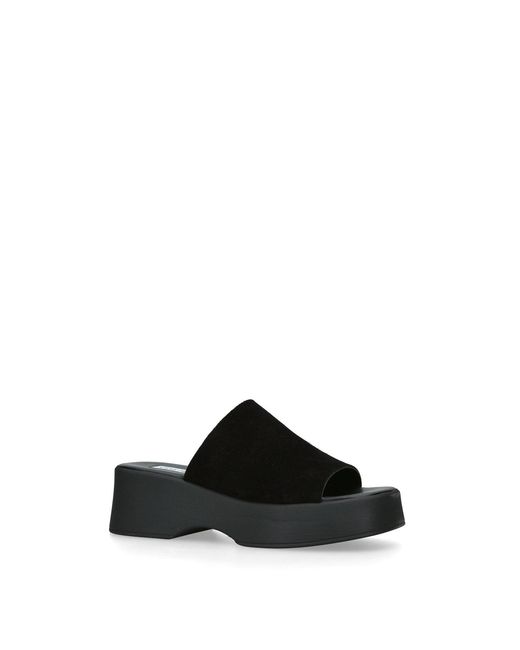 Steve Madden Black Slinky Platform Sandals