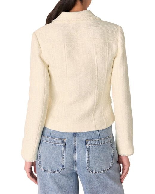 Whistles Natural Lucie Boucle Jacket