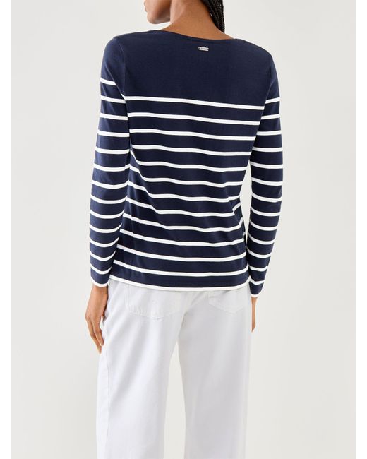 Barbour Blue Bradley Top Strpe
