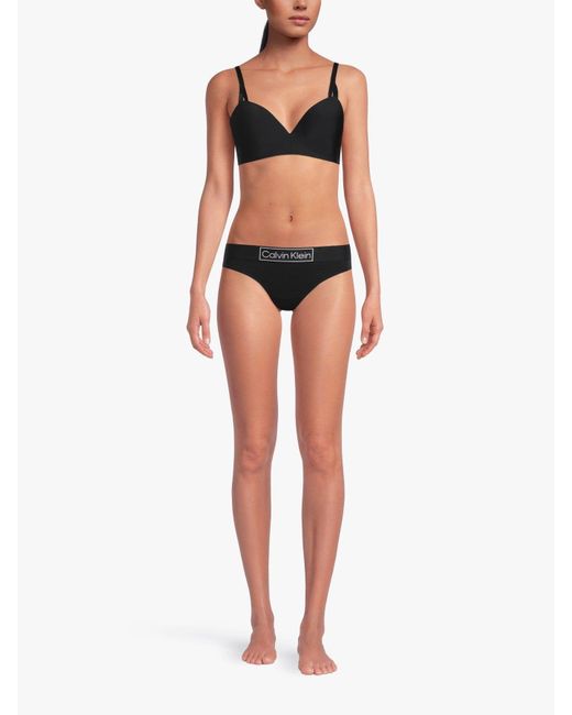 Calvin Klein Black Seductive Comfort Light Wirefree Lift Demi Bra