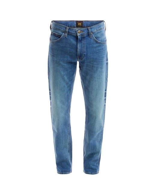 Lee Jeans Blue Men's Daren Zip Fly Straight Fit Jeans for men