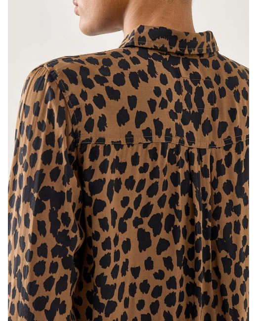 Rails Brown Josephine Shirt Leopard Print