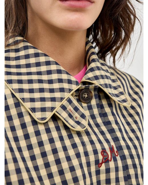 Damson Madder White Myrtle Multi Wear Trench Coat Gingham