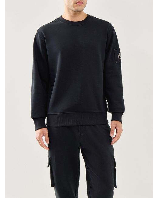 Moose Knuckles Blue Hartsfield Crew for men