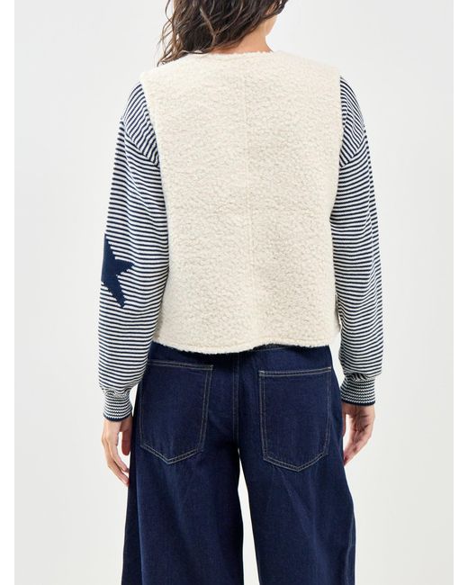 Soya Concept White Shaima Fleece Gilet