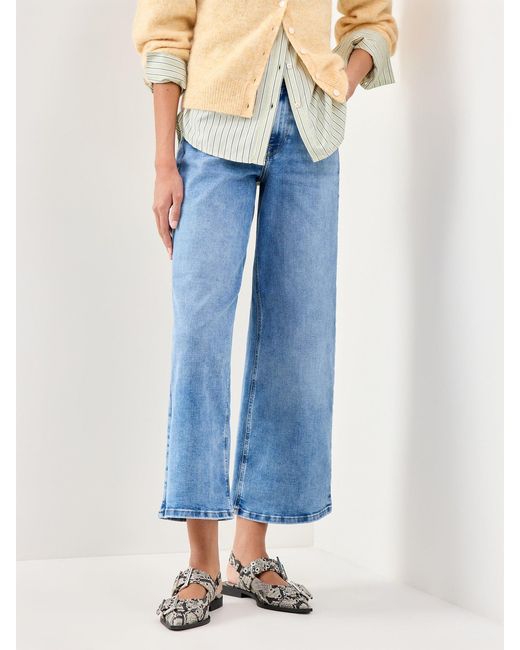 ONLY Blue Madison High Waist Wide Leg Jeans