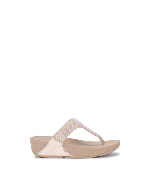 Fitflop White Lulu Crystal Sandals