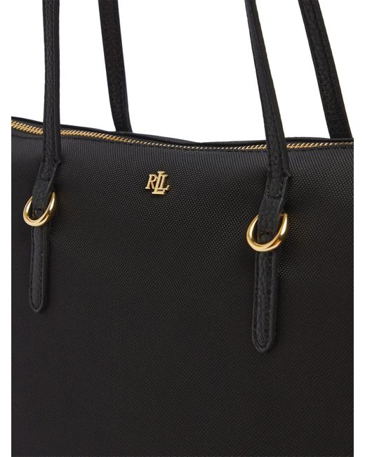 Ralph Lauren Black Keaton 26 Medium Nylon Tote Bag