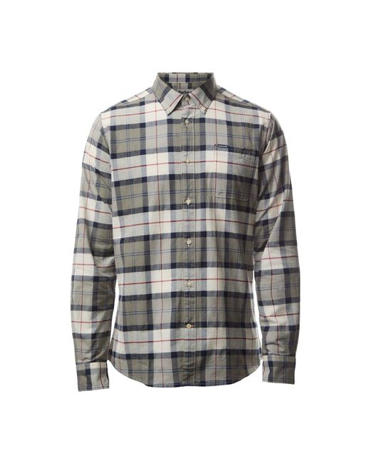 Barbour Gray Lewis Tailored Shirt for men