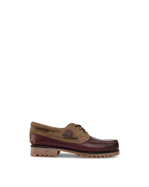 Timberland Brown Authentic Three Eye Shoes for men