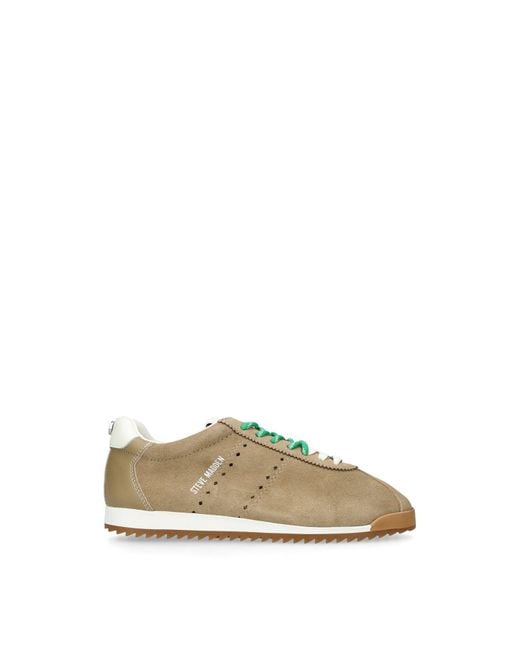 Steve Madden Metallic Mirage Trainers Tan