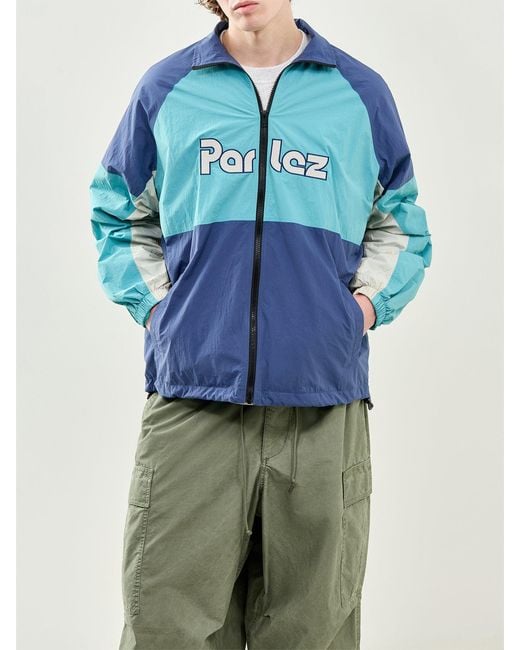 Parlez Blue Rail Track Jacket for men