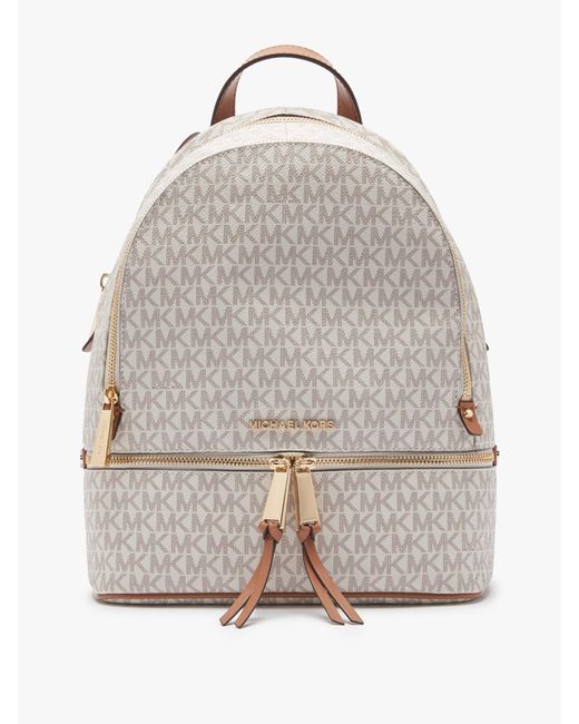 Michael Kors Natural Rhea Medium Backpack