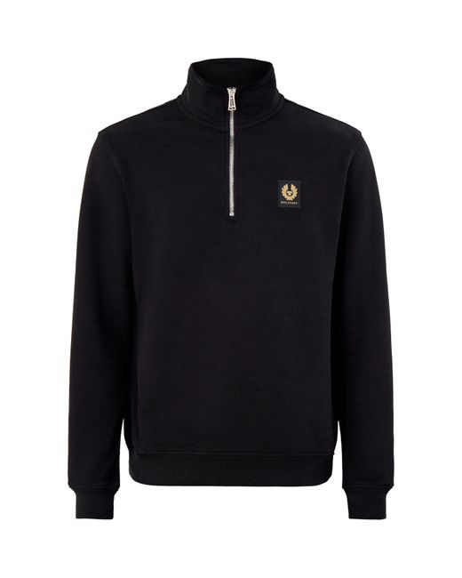 Belstaff Blue 1/4 Zip Sweatshirt for men