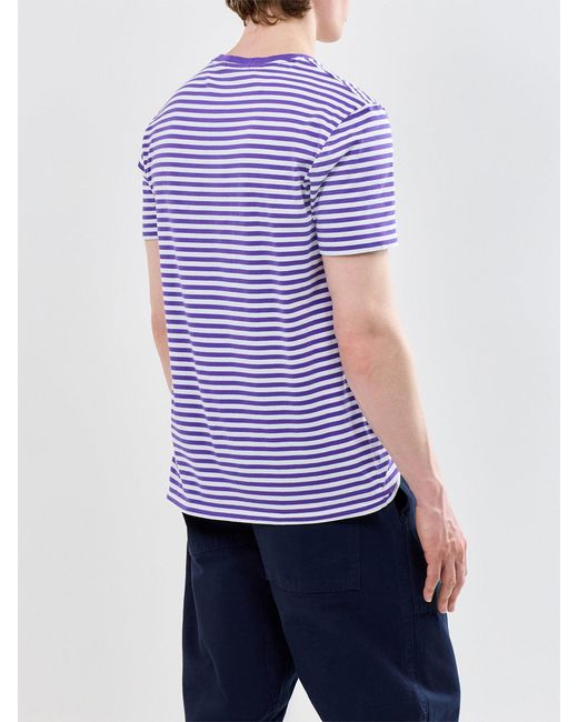 Polo Ralph Lauren Purple Striped T Shirt for men