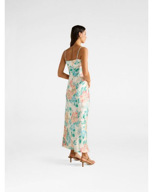 Forever New Blue Leslie Bustier Slip Dress