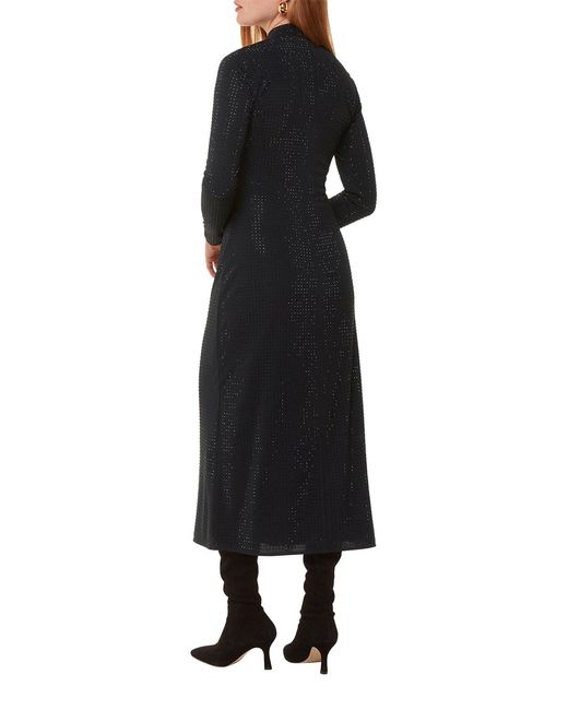 Whistles Black Hot Fix Jersey Midi Dress