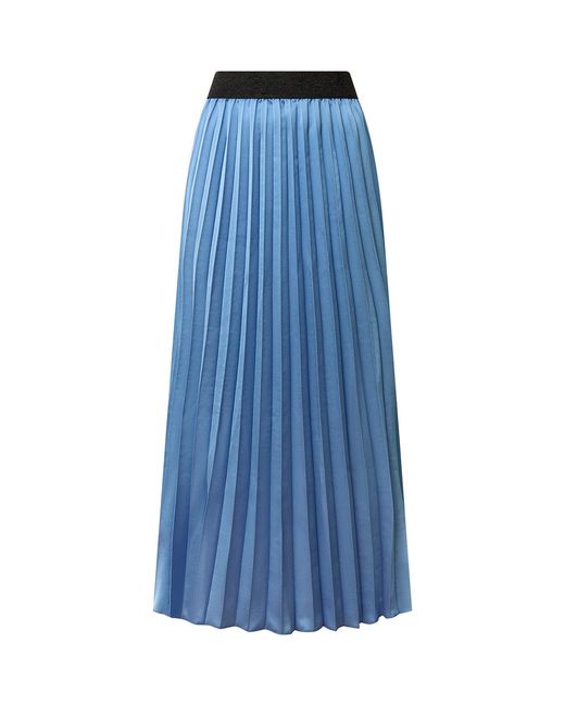 James Lakeland Blue Pleated Maxi Skirt
