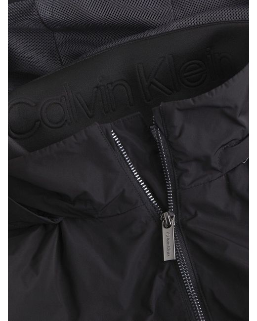 Calvin Klein Black Hooded Windcheater Jacket for men