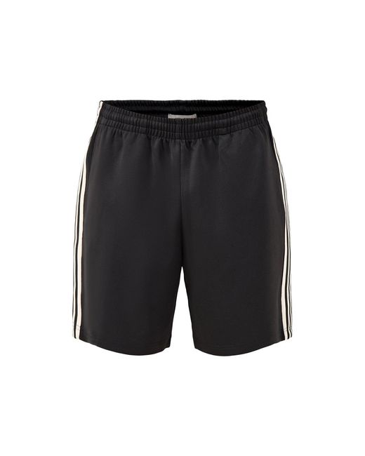 Only & Sons Black Relaxed Track Sweatshorts for men