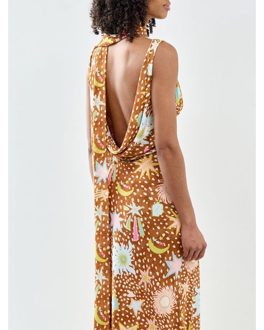 Never Fully Dressed Metallic Star Fawn Sophie Dress