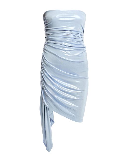 Norma Kamali Blue Women's Strapeless Diana Pickleball Dress