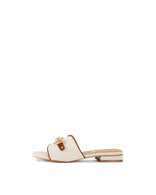 V.Gan White Aji Slide Sandals Neutral