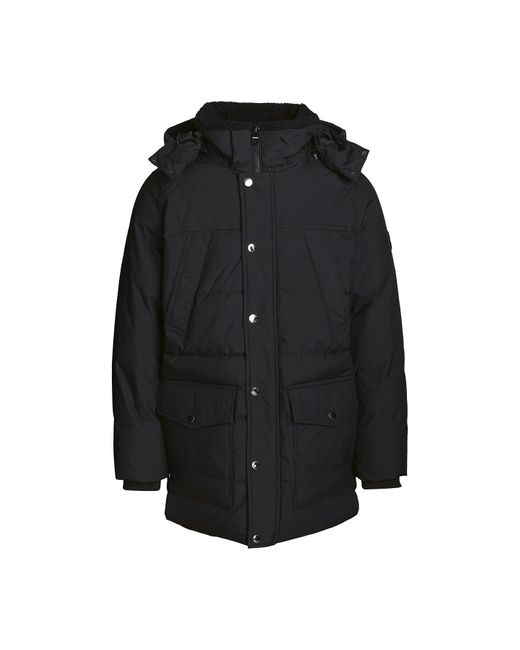 Tommy Hilfiger Black Rockie Thermal Utility Puffer Parka for men