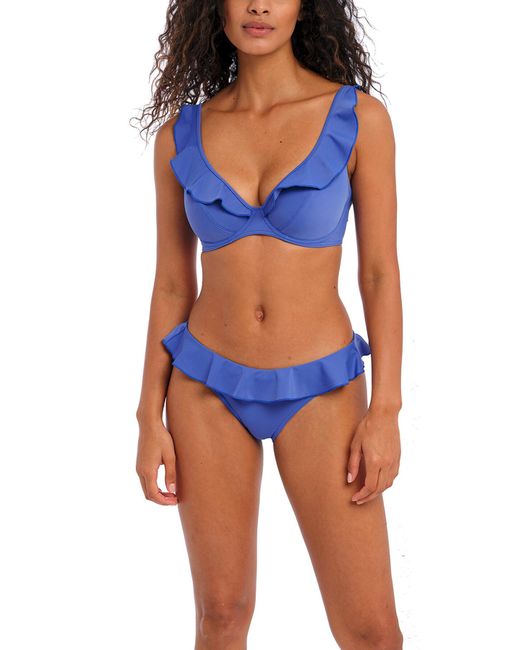 Freya Blue Women's Jewel Cove Ruffle Bikini Top