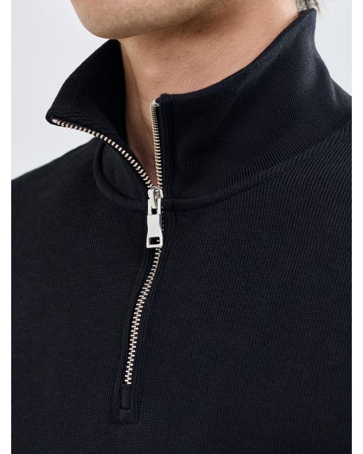 Lacoste Black Half-Zip Sweatshirt for men