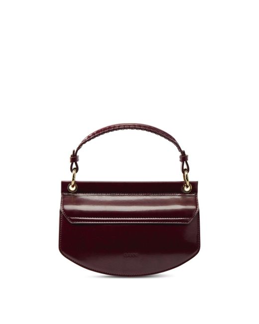 Ganni Apo-G Bag Mini Top Handle Box in White | Lyst UK