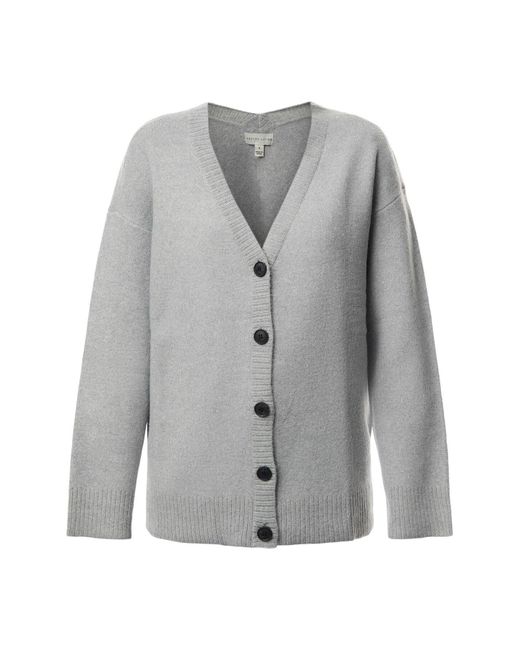 Pretty Lavish Gray Makai Oversized Cardigan