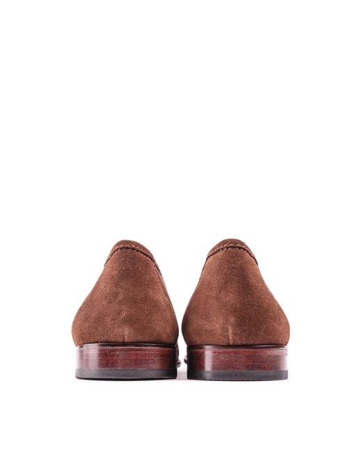 Sole Brown Twin Tassel Loafer Shoes for men