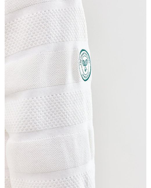 Polo Ralph Lauren White Wimbledon Textured Knit Jumper for men