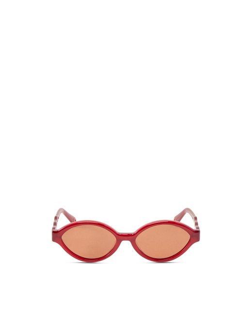 Damson Madder Pink Wave Temple Sunglasses